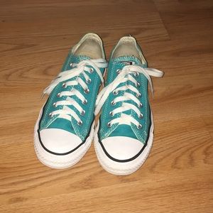 Aqua converse Chuck Taylor All Star Low tops